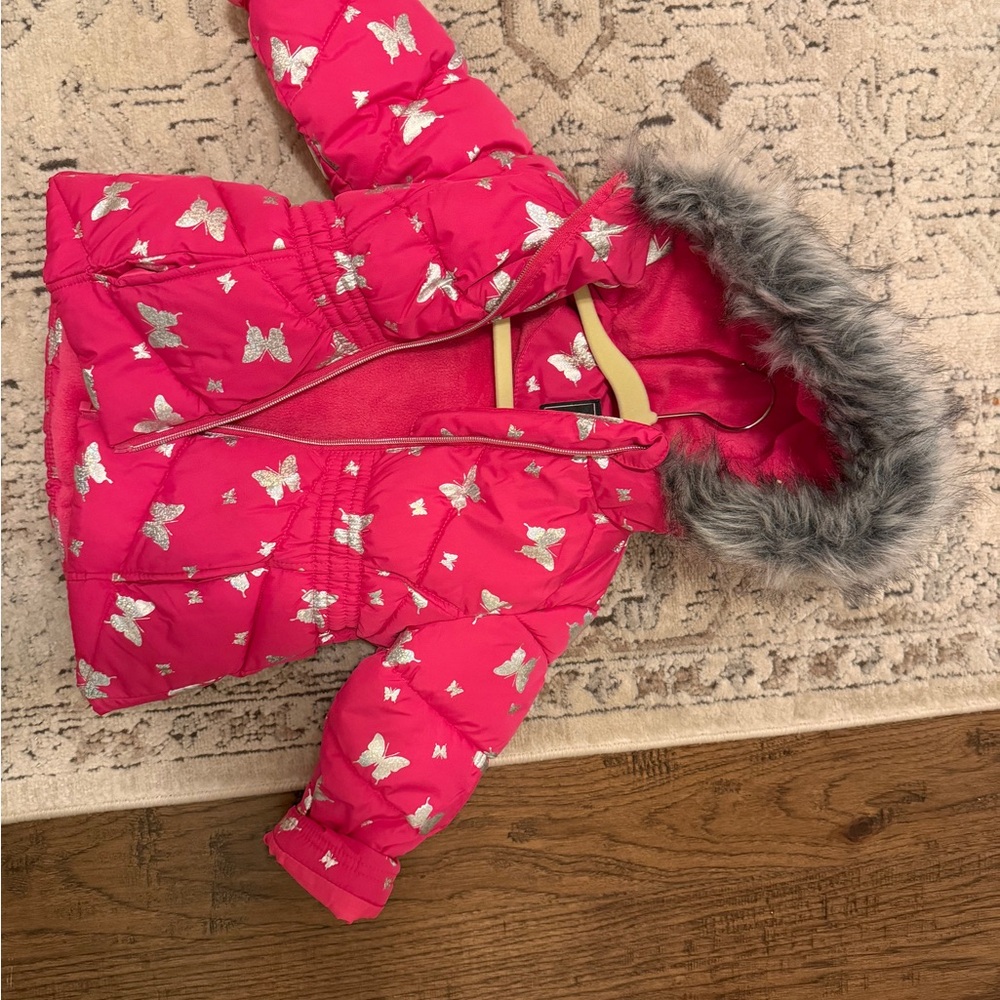 Rothschild Pink Jacket with Silver Accents puff jacket size 2